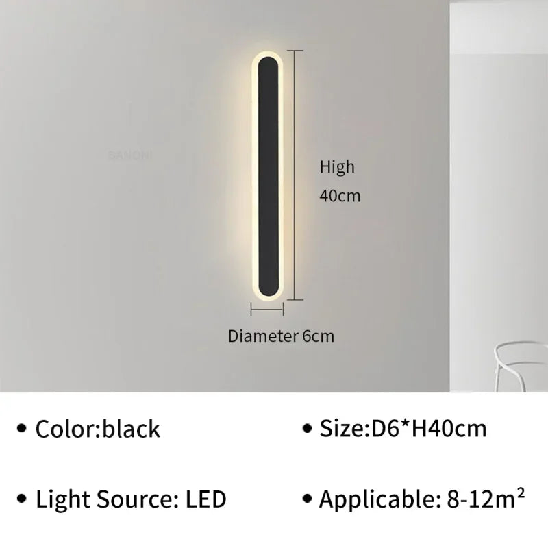 applique murale led moderne pour décoration d'intérieur élégante