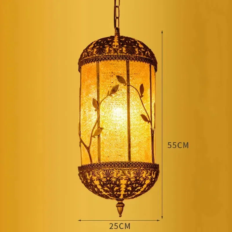 lustre suspendu asiatique décoratif pour intérieur bohème