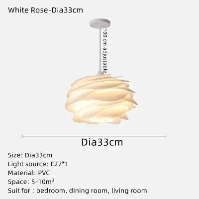 lustre romantique en acrylique design danois décoratif pour intérieur