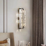 applique murale led moderne en verre de cristal avec 3 gradations variables