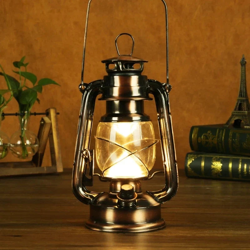 lampe d'ambiance rétro portable rechargeable pour camping et fêtes