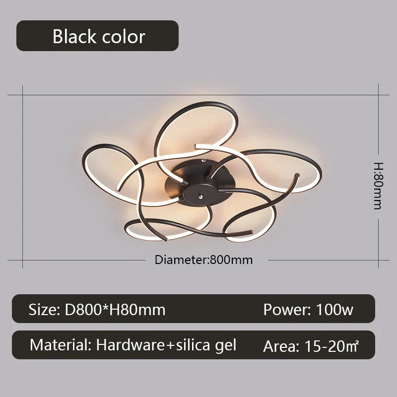 Gleam Modern LED Chandelier For Home Living Room Decoration, Bedroom Home Decoration, Ceiling Chandelier For Smart Home