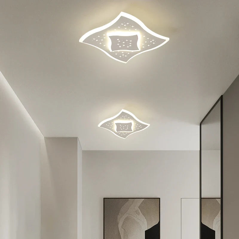 plafonnier led encastré acrylique créatif étoilé simple balcon