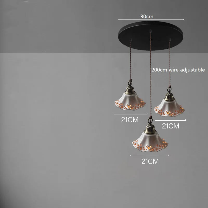 suspension led moderne en céramique pour intérieur maison