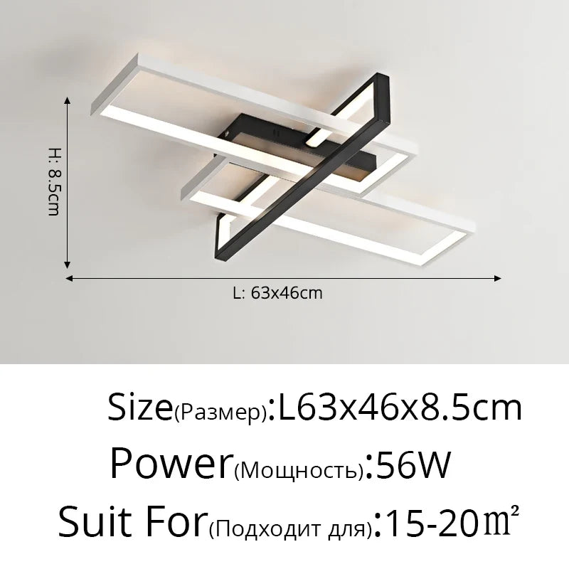 lustre créatif noir et blanc pour décoration intérieure