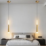 suspension moderne à tube long en led pour décoration intérieure luxe
