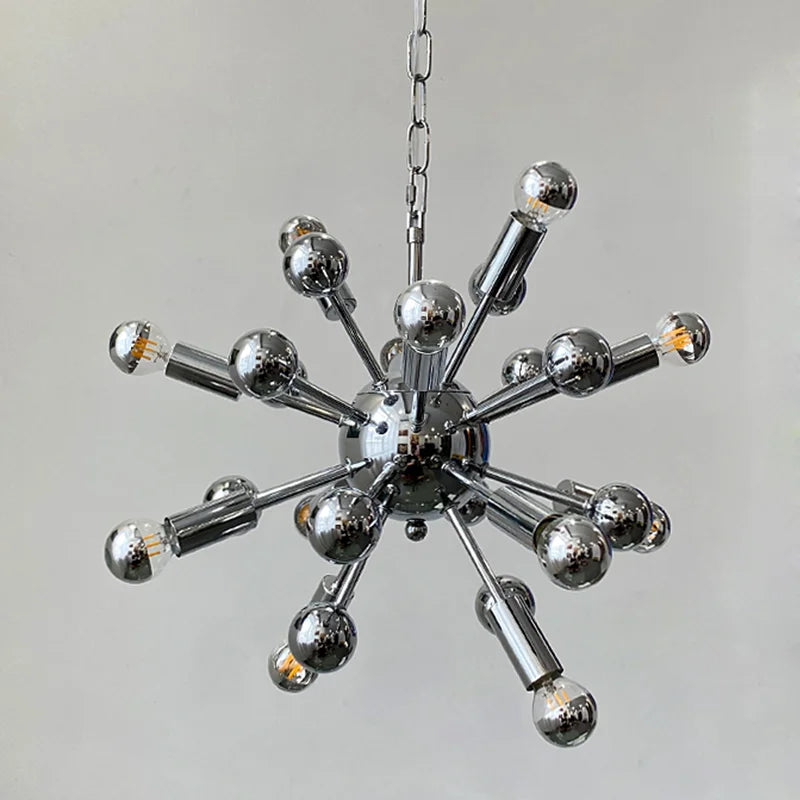 lustre vintage médiéval atomique pour table suspendue