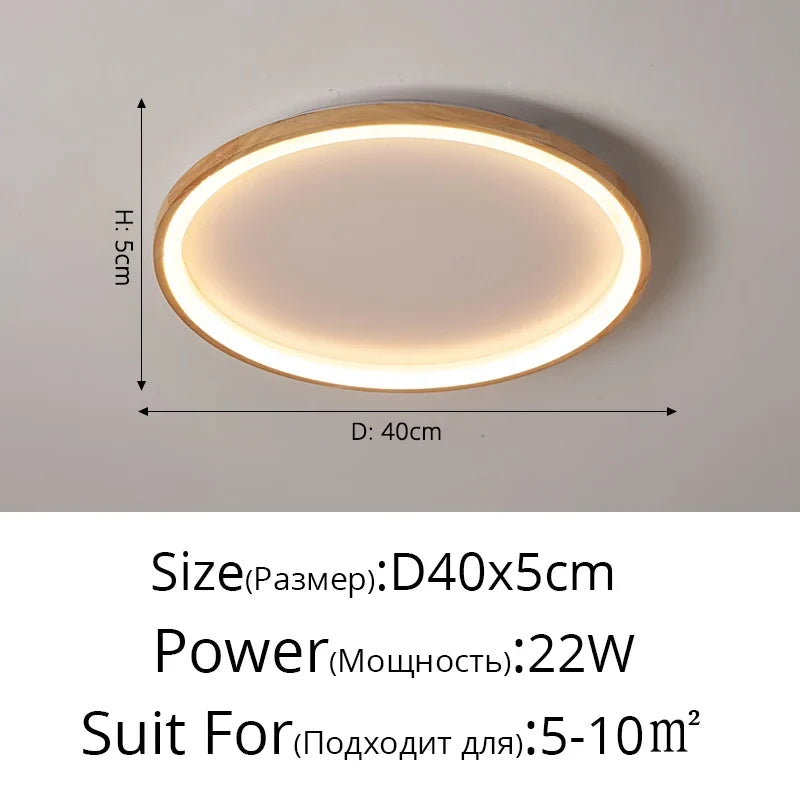 plafonnier led style japonais pour entrée et couloir