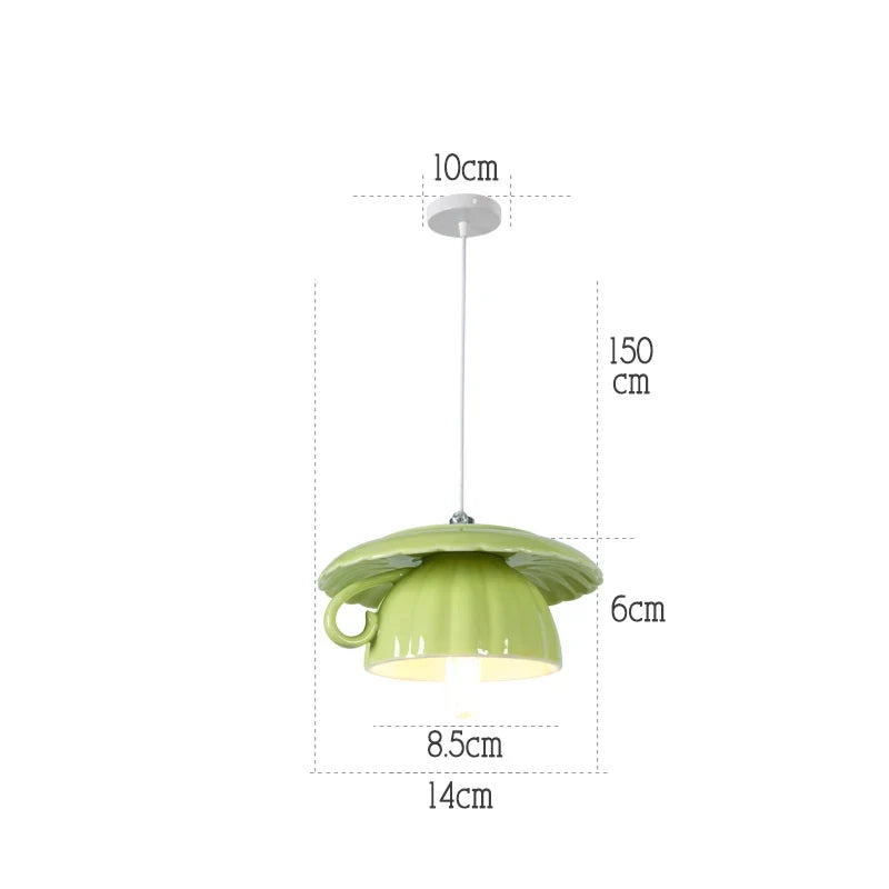 lampe suspension céramique moderne led