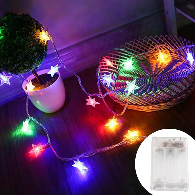guirlande lumineuse étoile pour décoration extérieure et fêtes