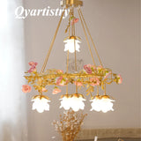 lustre pastoral français en céramique design luminaires suspendus