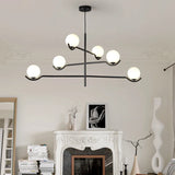 lustre design moderne en verre et métal luminaires suspendus