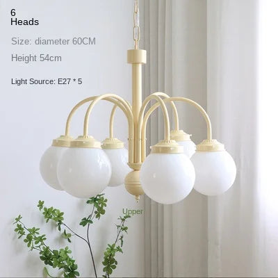 lustre en verre rétro pour un intérieur nordique élégant