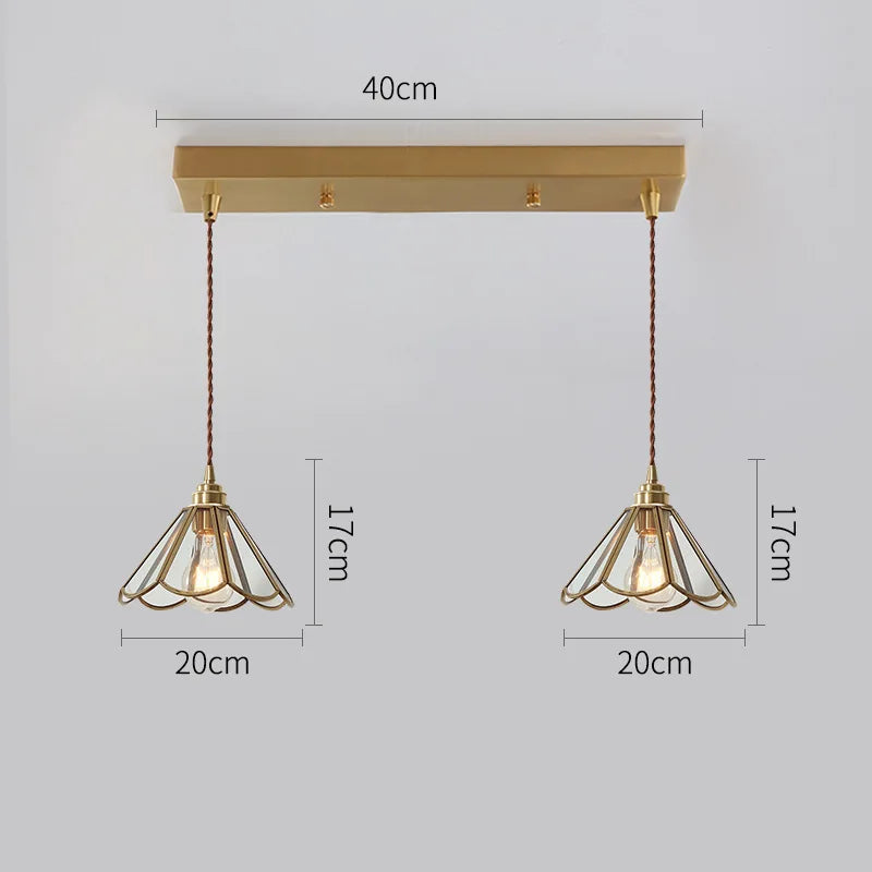 iwhd 2022 	 nordique verre led suspension luminaires cuivre moderne éclairage