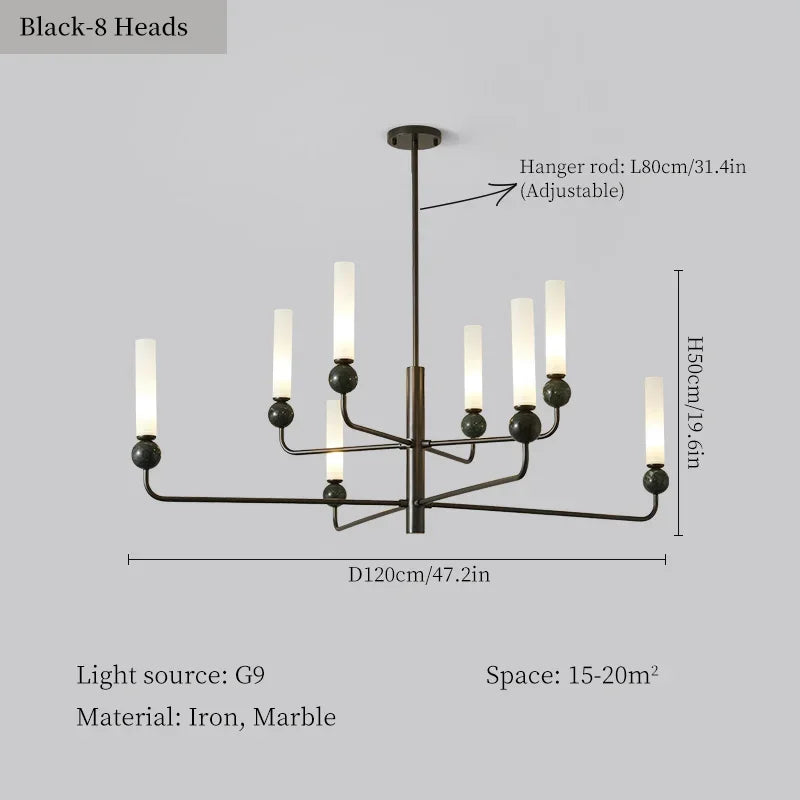 lustre moderne à LED pour décoration intérieure élégante et simple
