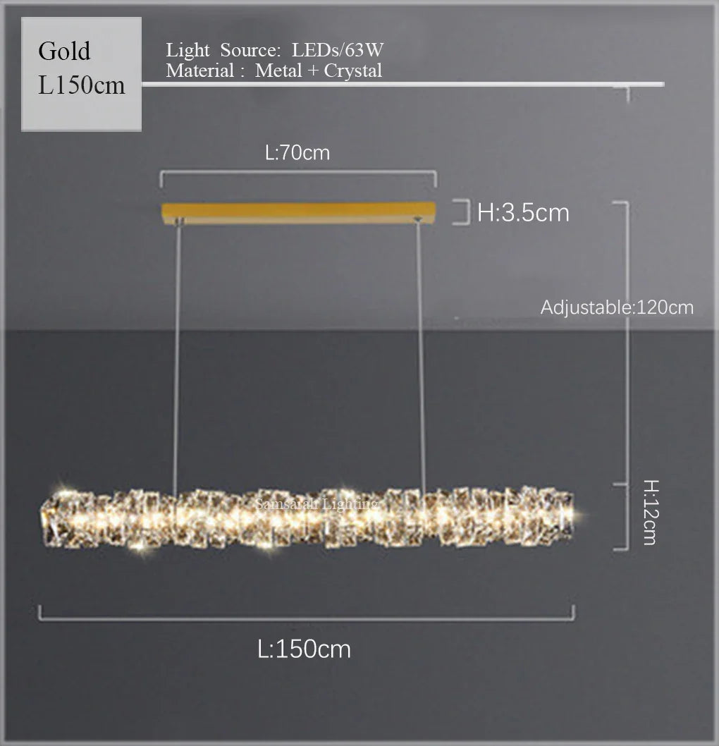 2024 Luxury K9 Crystals Chandelier Led Pendant Lights Steel Luxury Hanging Lamp Fixtures For Home decoration