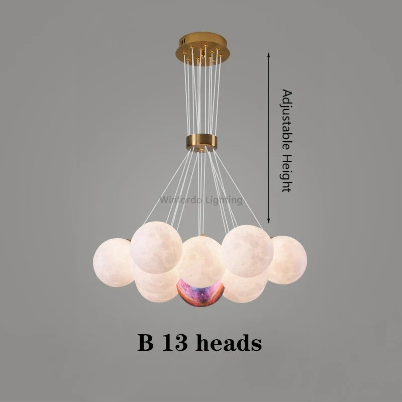 lustre led imprimé en 3d éclairage winfordo suspendu