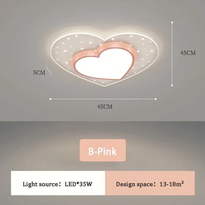 plafonnier ciel étoilé pour chambre d'enfant décoration nordique chaleureuse