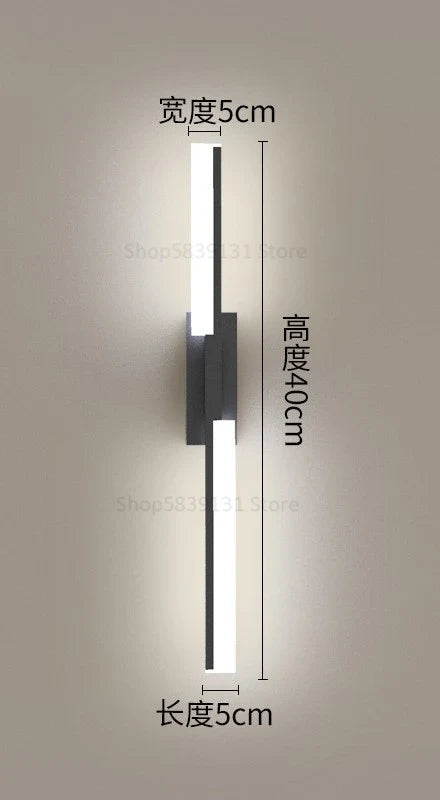 applique murale led de luxe simple et moderne pour hôtel