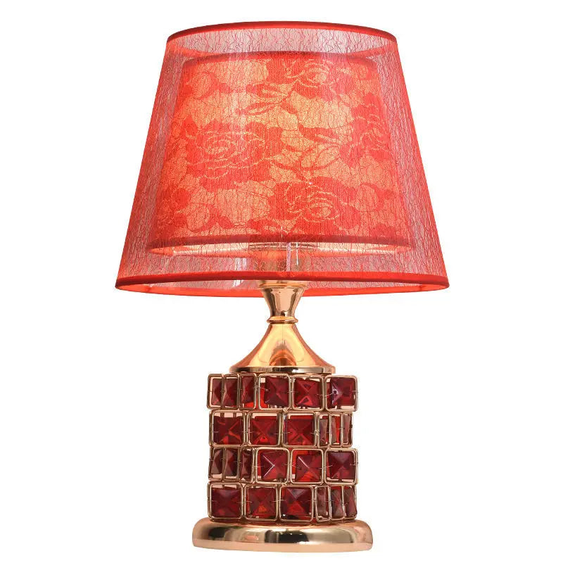 European Rubik's Cube Crystal Lamp Bedroom Bedside Household Simple, Modern, Warm, Romantic Inn Bedside Table Lamp