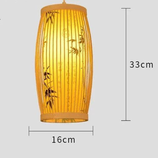 lustre en bambou de style chinois tissage à la main