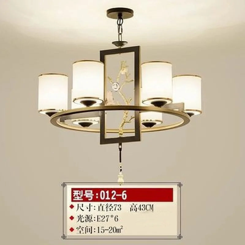 lustre rétro chinois pour un éclairage élégant et chaleureux