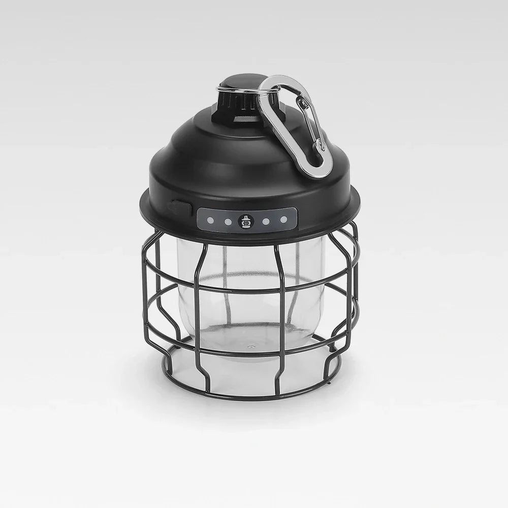 lanterne rétro rechargeable à LED pour jardin extérieur vintage