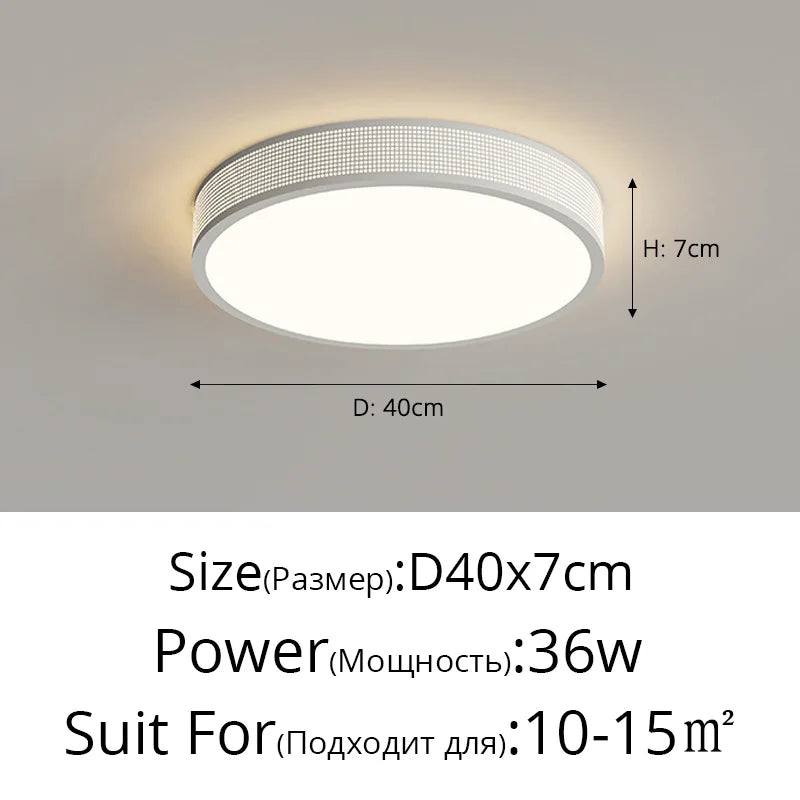 qiyimei plafonnier led style cercle carré décoratif