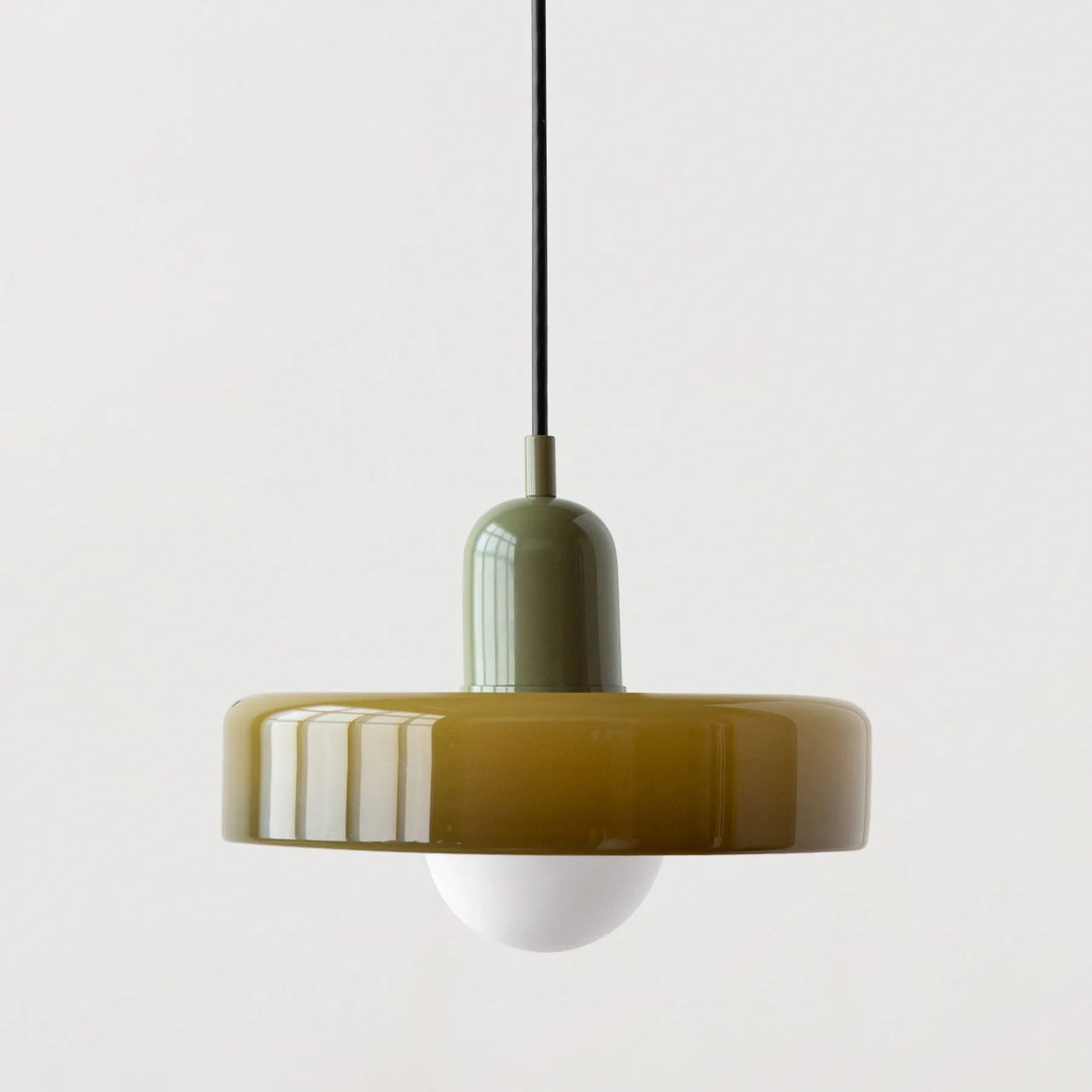 lustre moderne suspendu en verre coloré pour intérieur