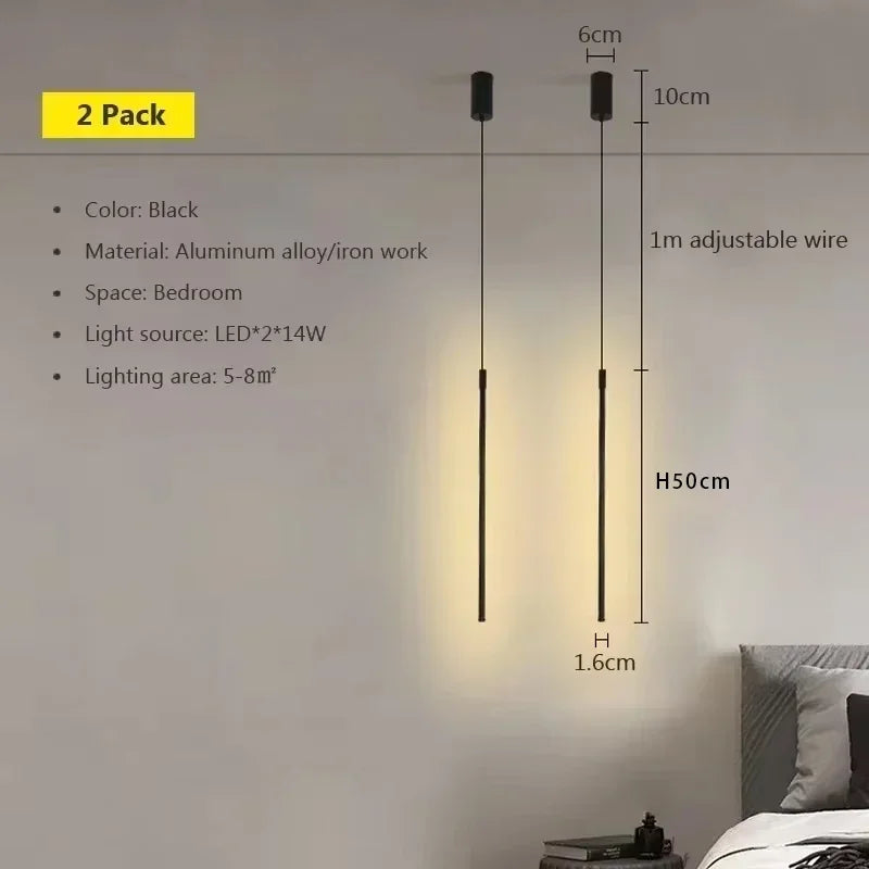 suspension led moderne pour décoration intérieure élégante