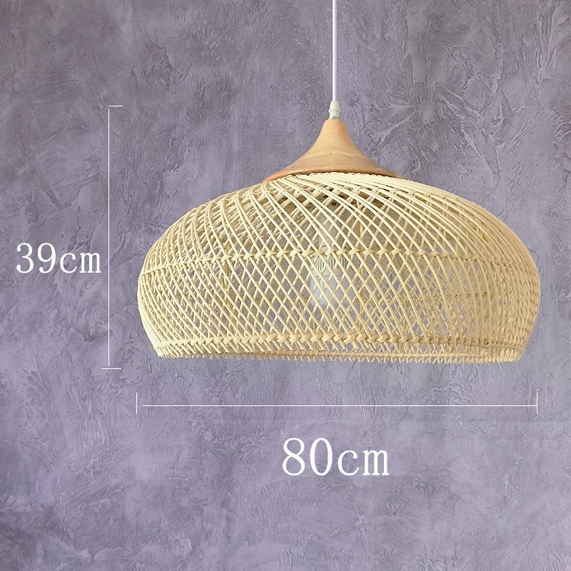 Suspension vintage d'Asie du Sud-Est Lampes en rotin de haute qualité Salle à manger Restaurant Cuisine Luminaires Loft Luminaires