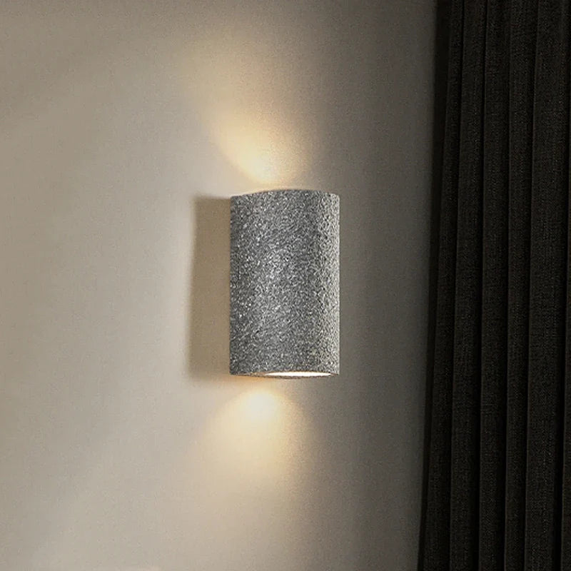 applique murale led wabi-sabi japonais rétro en ciment