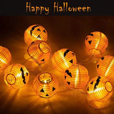 guirlande lumineuse citrouille pour décor halloween en intérieur extérieur