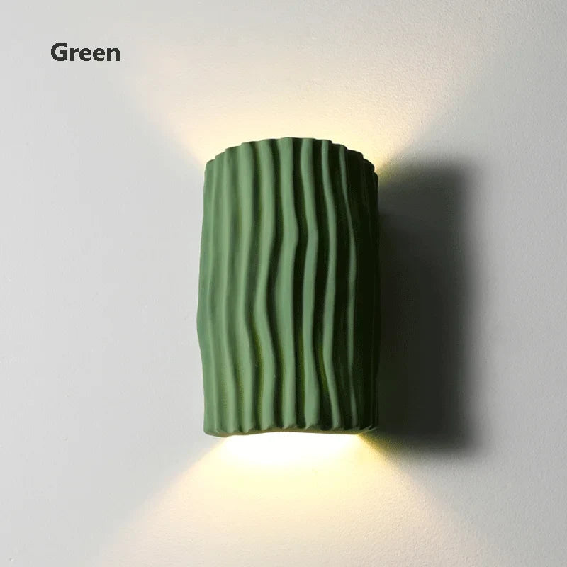 lampe d'ambiance artistique grille nordique en résine led rétro