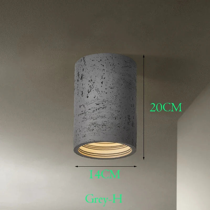 Spot Wabi-sabi résine LED nordique salon couloir pour la maison salon cuisine Downlight décoration