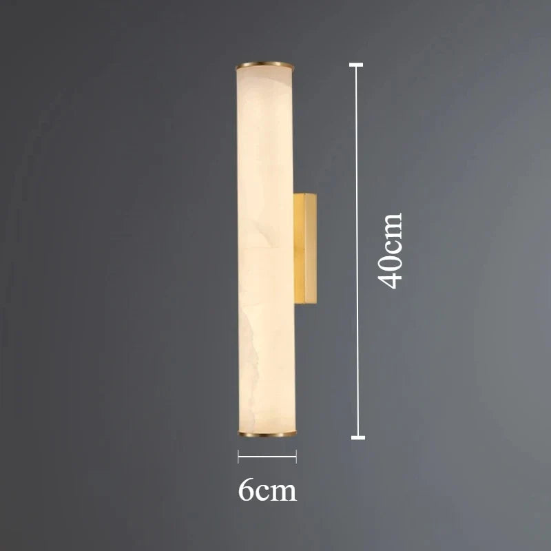 applique murale en marbre naturel avec éclairage moderne décoratif