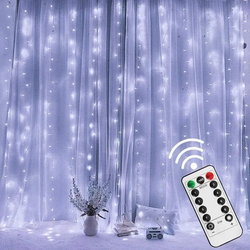 guirlande lumineuse led avec télécommande et 8 modes décoratifs