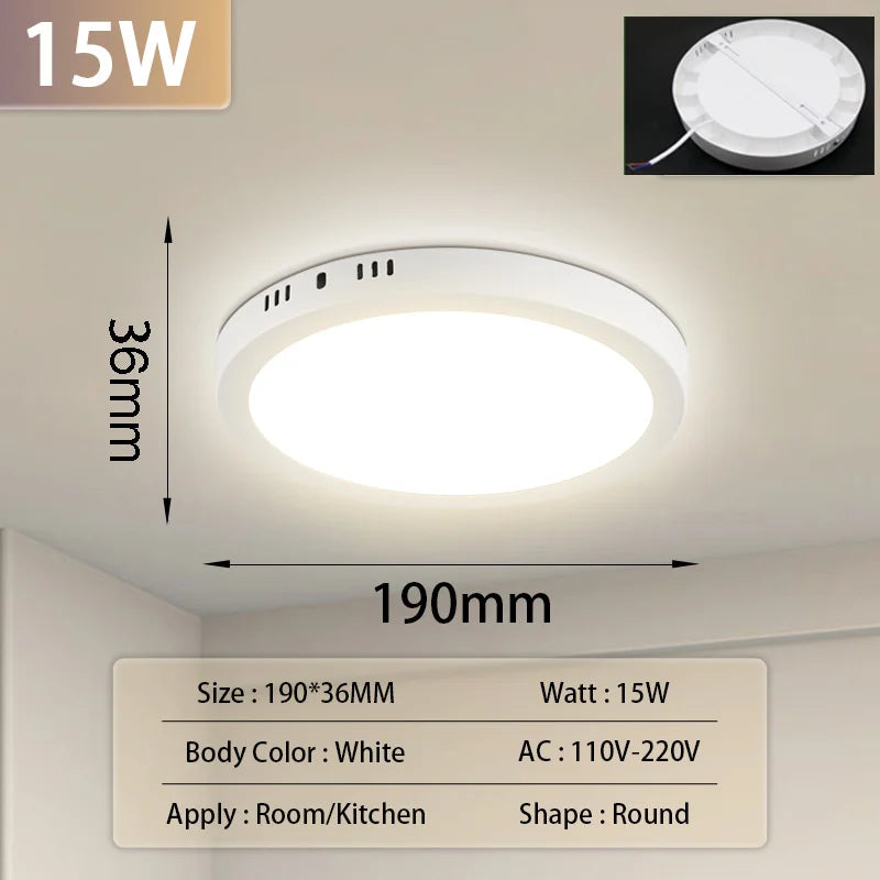 plafonnier led ultra fin panneau lumineux pour intérieur