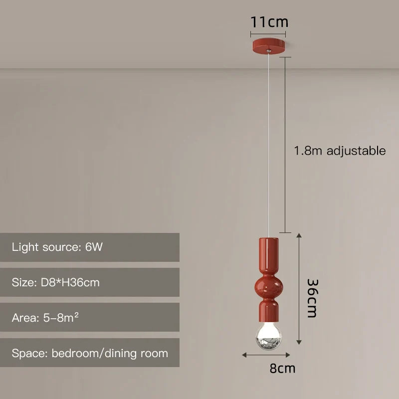 suspension nordique led moderne pour décoration intérieure élégante