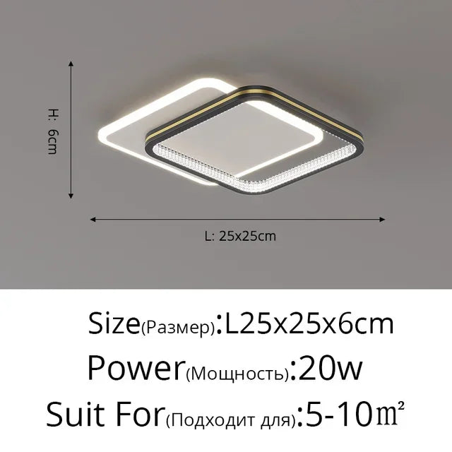 plafonnier led doré style nordique créatif pour toute la maison