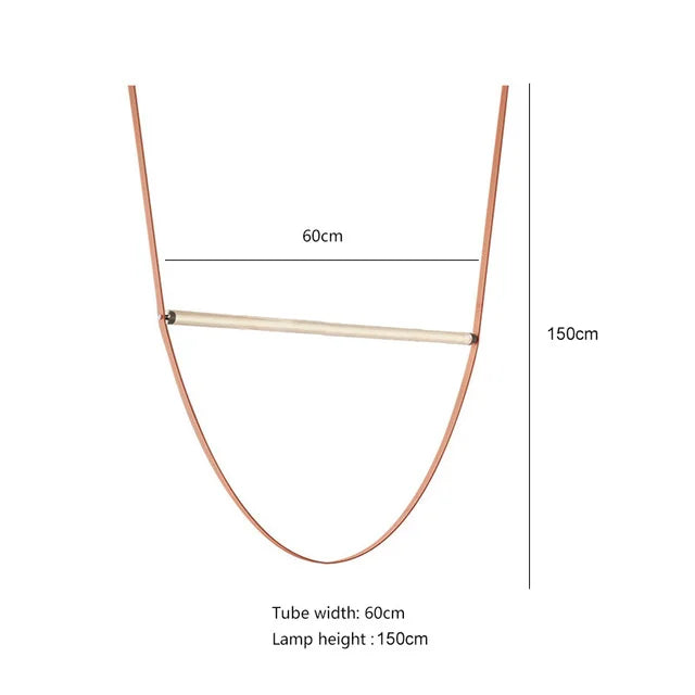 suspension tube de verre led créative minimaliste postmoderne