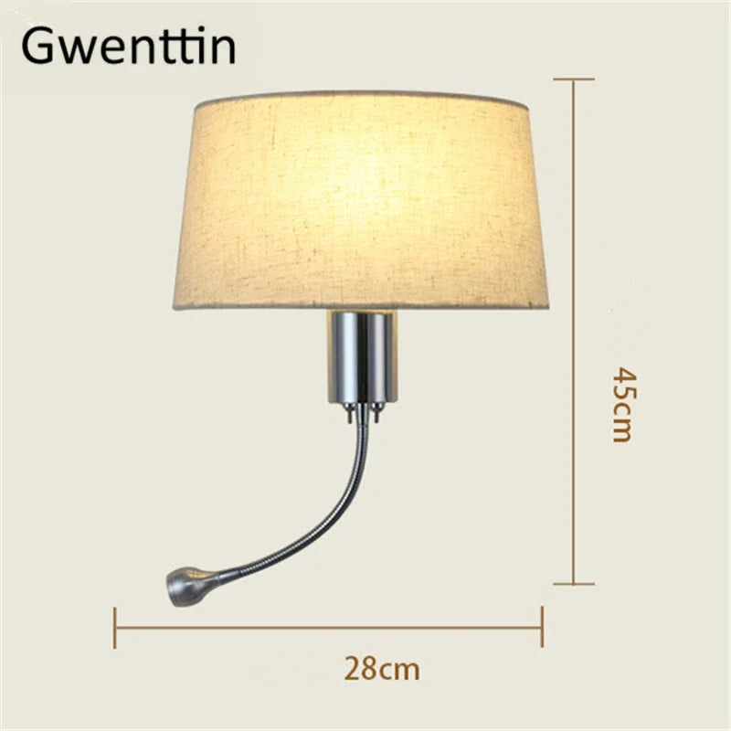 applique murale à led moderne pour décoration intérieure et lecture