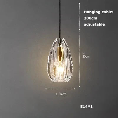 suspension art déco cristal luminaire élégant pour intérieur moderne