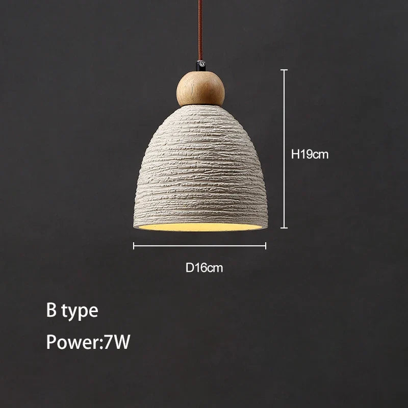 Suspension Led Béton Ciment Restaurant Bar Art Loft Designer Éclairage