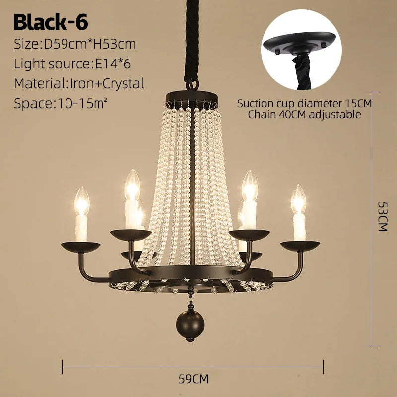 lustre cristal suspendu lumineux pour décoration intérieure élégante