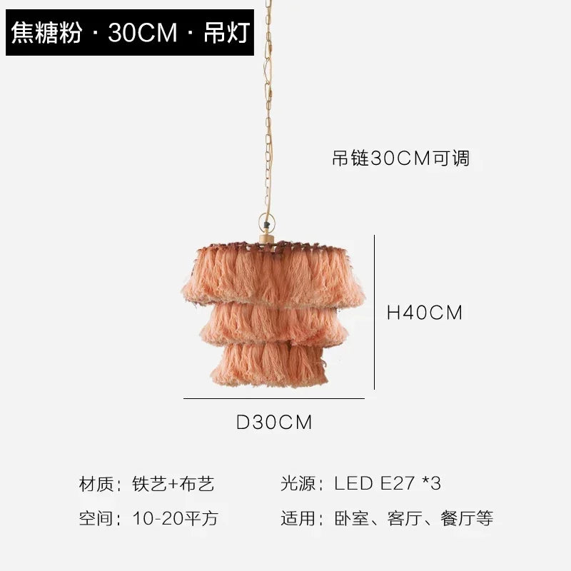 lustre bohème vintage tissé créatif pour intérieur élégant
