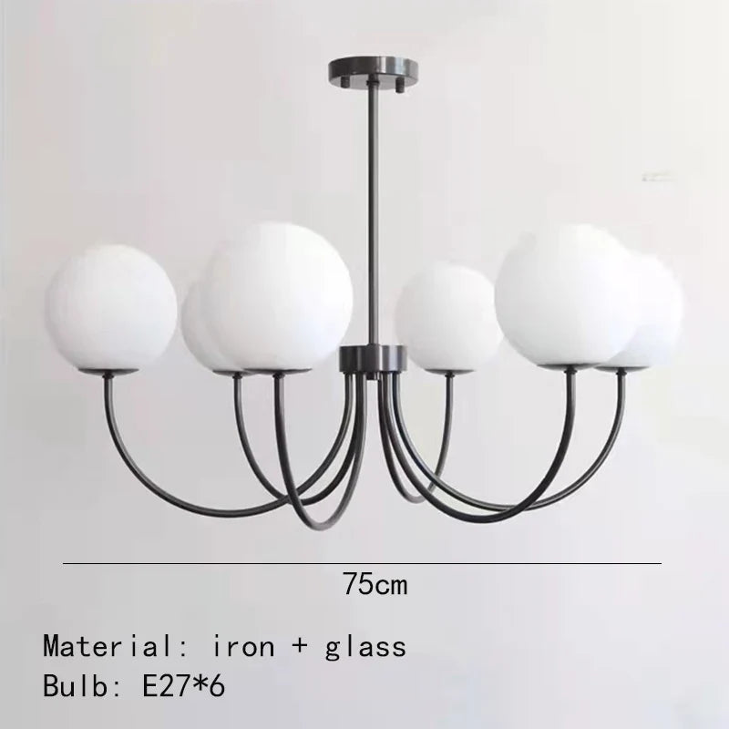 lustres modernes en verre luminaires suspendus