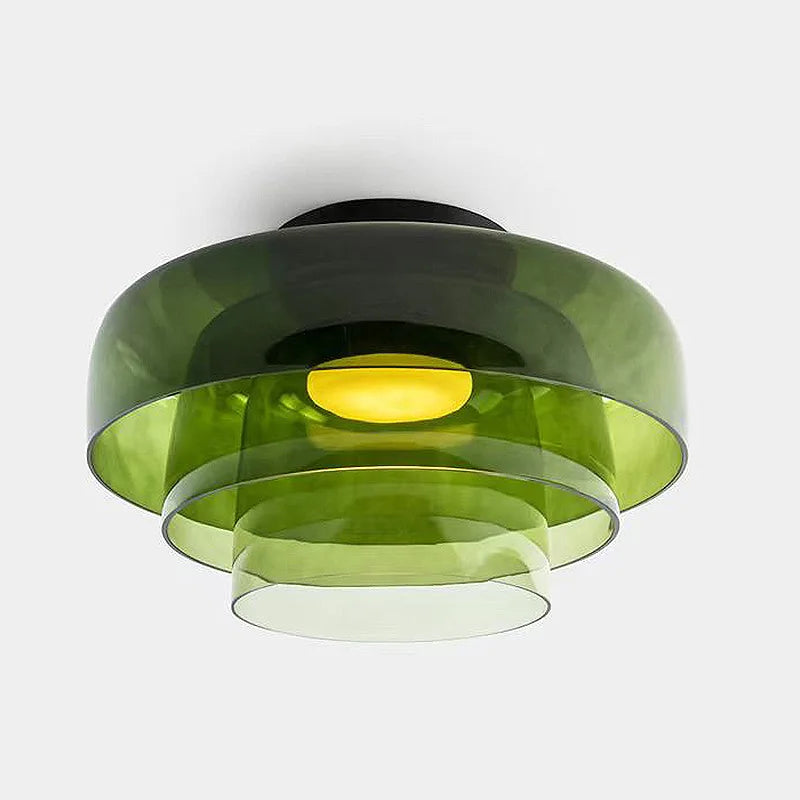 plafonnier led design nordique simple bol en verre luminaire décoratif d'intérieur