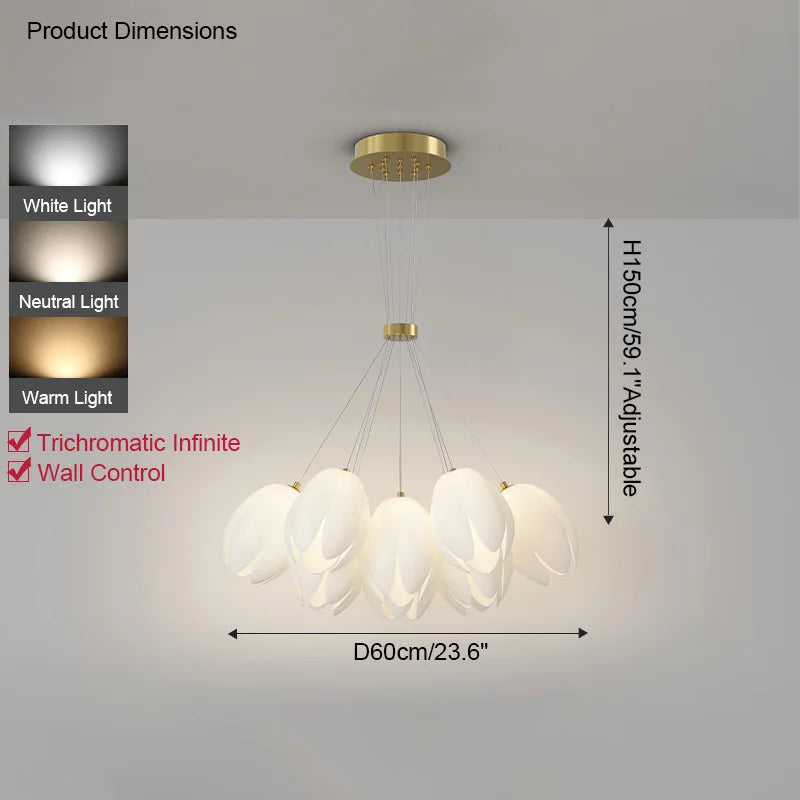 lustre moderne suspendu pour éclairage intérieur économique
