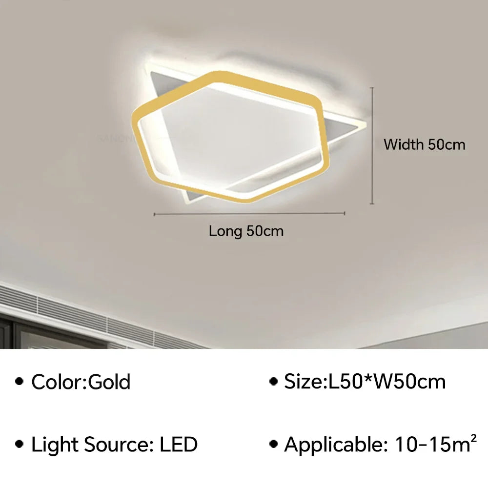 plafonnier led moderne pour décoration d'intérieur élégante